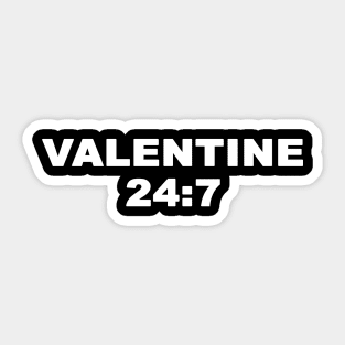 Valentine 24:7 Mitch Valentine Design Sticker